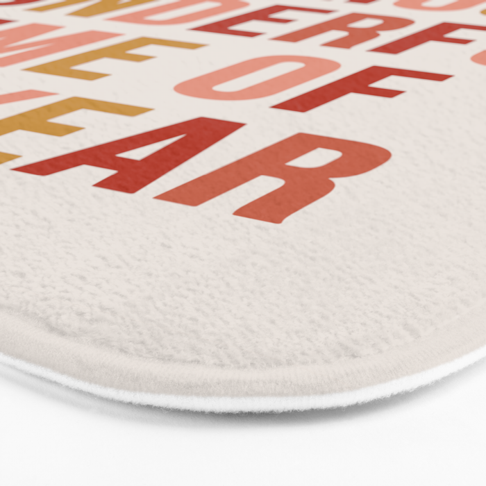 Most Wonderful Time Multi Colored Warm Bath Mat Gallery Image 3