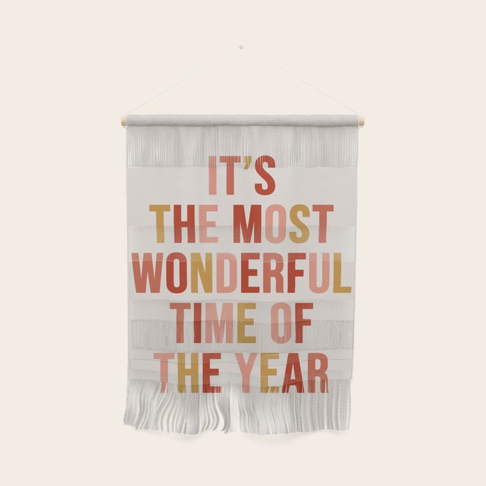 Most Wonderful Time Multi Colored Warm Wall Hanging Gallery Image 1