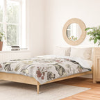 BASSET HOUNDS and MAGICAL MUSCHROOMS  Duvet Cover Gallery Image 2