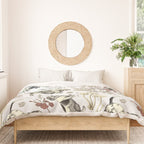 BASSET HOUNDS and MAGICAL MUSCHROOMS  Duvet Cover Gallery Image 3