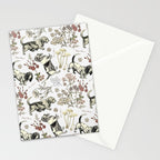 BASSET HOUNDS and MAGICAL MUSCHROOMS  Stationery Card Gallery Image 2