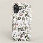 BASSET HOUNDS and MAGICAL MUSCHROOMS  iPhone Case Gallery Image 1