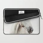 White Horse | Animal Art Print | Nature Photography Laptop Sleeve Gallery Image 2