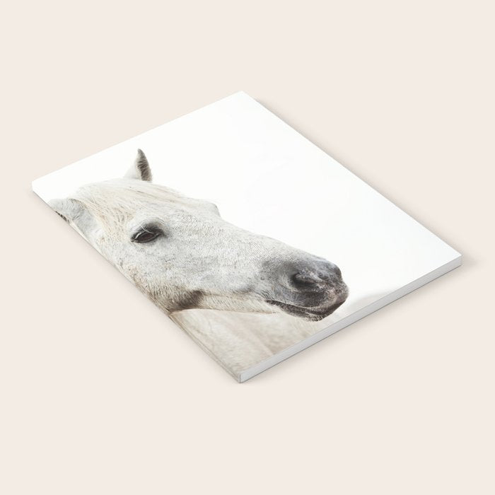 White Horse | Animal Art Print | Nature Photography Notebook Gallery Image 2