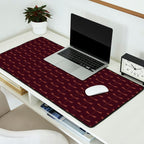 Dragonfly Pattern III Dark Red Desk Mat Gallery Image 2