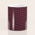 Dragonfly Pattern III Dark Red Coffee Mug Gallery Image 4