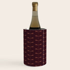 Dragonfly Pattern III Dark Red Wine Chiller Gallery Image 2