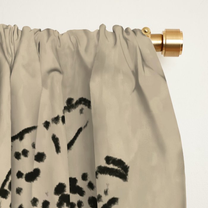 tan leopard pattern Window Curtain Gallery Image 2