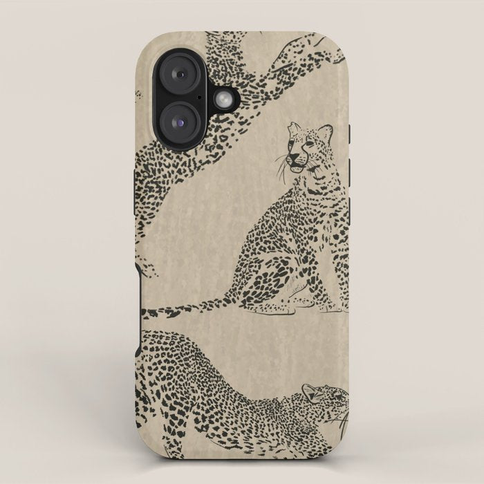 tan leopard pattern iPhone Case Gallery Image 1