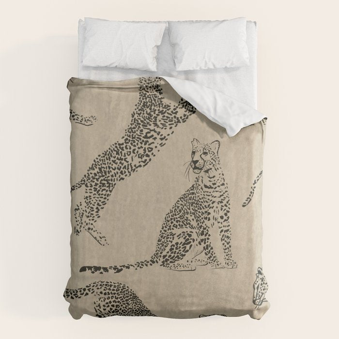 tan leopard pattern Duvet Cover Gallery Image 6