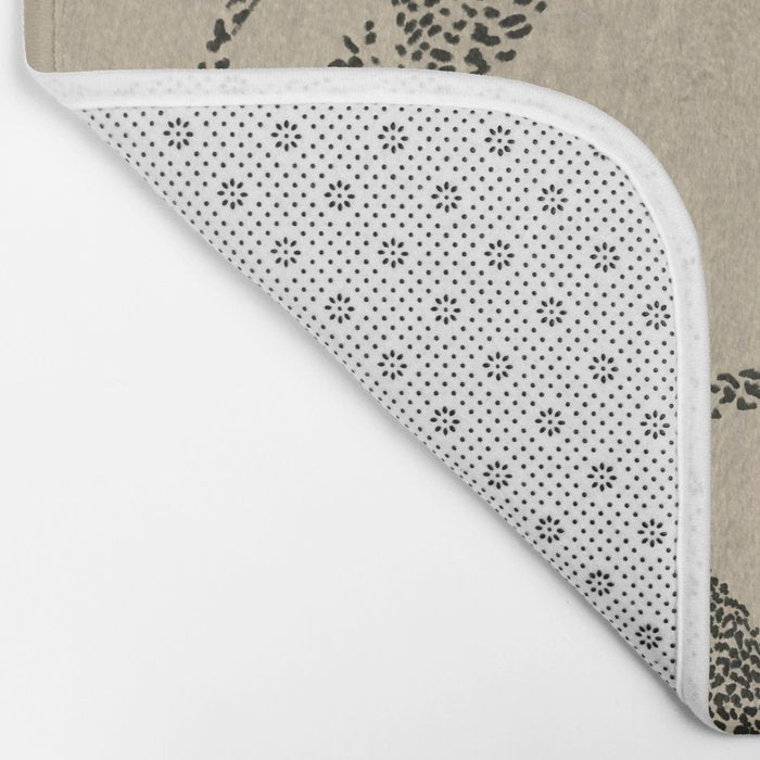tan leopard pattern Bath Mat Gallery Image 2