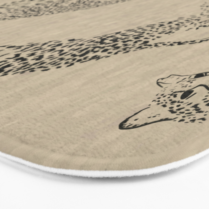 tan leopard pattern Bath Mat Gallery Image 3