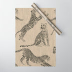 tan leopard pattern Wrapping Paper Gallery Image 1