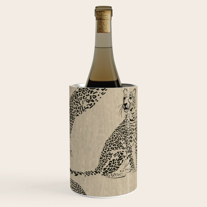 tan leopard pattern Wine Chiller Gallery Image 1