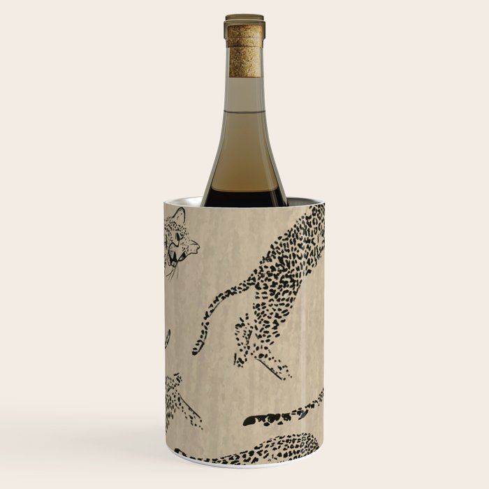 tan leopard pattern Wine Chiller Gallery Image 2