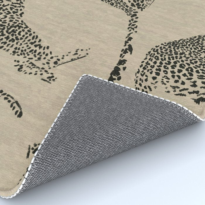 tan leopard pattern Rug Gallery Image 4