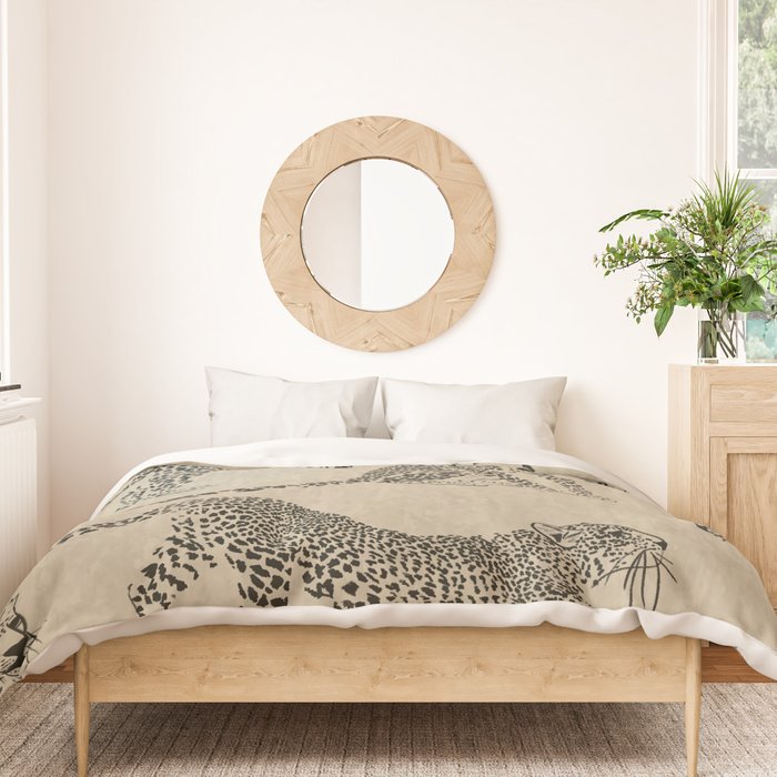 tan leopard pattern Duvet Cover Gallery Image 3
