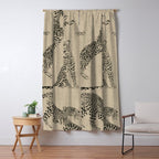 tan leopard pattern Window Curtain Gallery Image 5