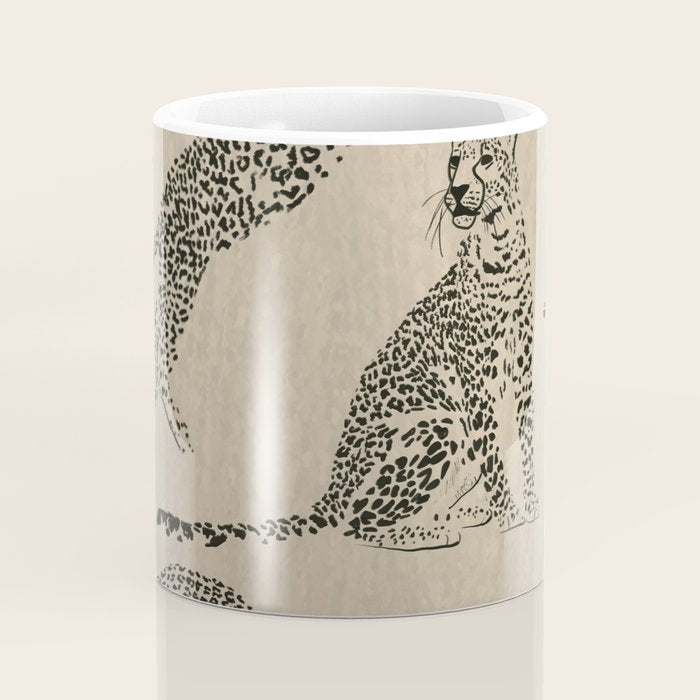 tan leopard pattern Coffee Mug Gallery Image 4