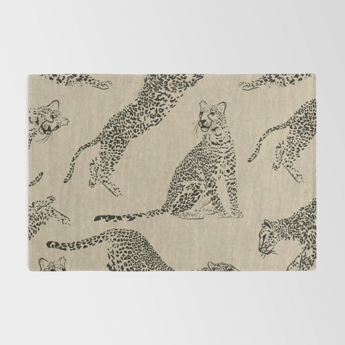 tan leopard pattern Rug Gallery Image 2