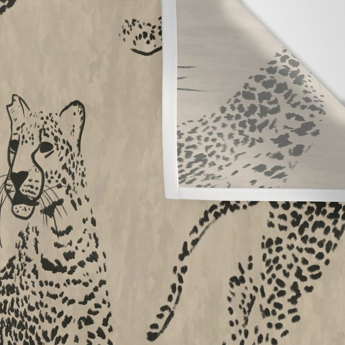 tan leopard pattern Wall Tapestry Gallery Image 3