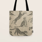 tan leopard pattern Tote Bag Gallery Image 1