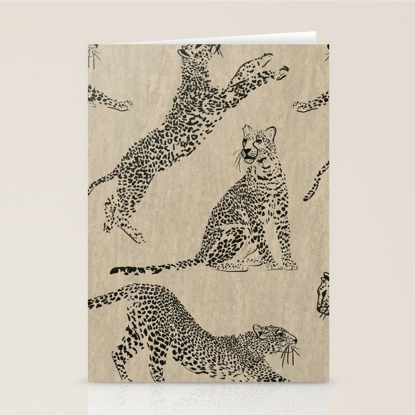 tan leopard pattern Stationery Card Gallery Image 2
