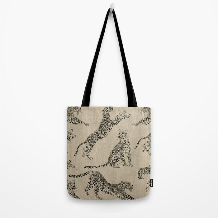 tan leopard pattern Tote Bag Gallery Image 2