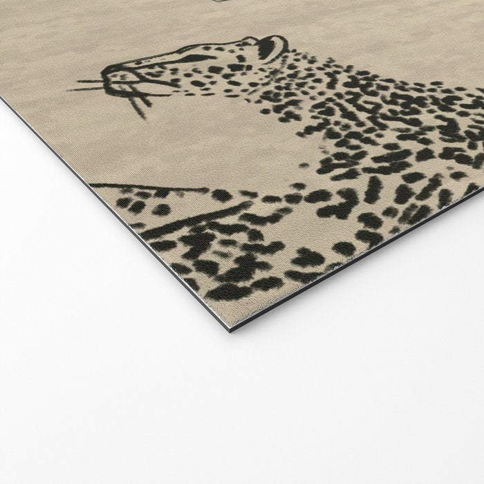 tan leopard pattern Welcome Mat Gallery Image 2