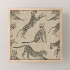 tan leopard pattern Mini Art Print Gallery Image 1