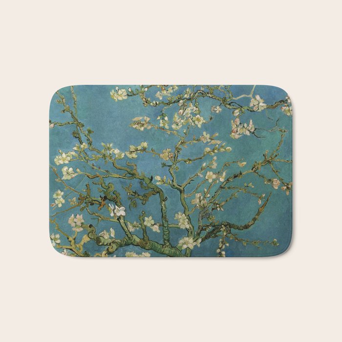 Blossoming Almond Tree Vincent Van Gogh Bath Mat Gallery Image 1