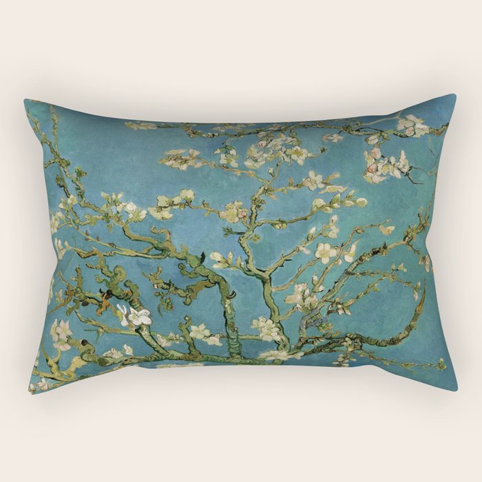 Blossoming Almond Tree Vincent Van Gogh Rectangular Pillow Gallery Image 2