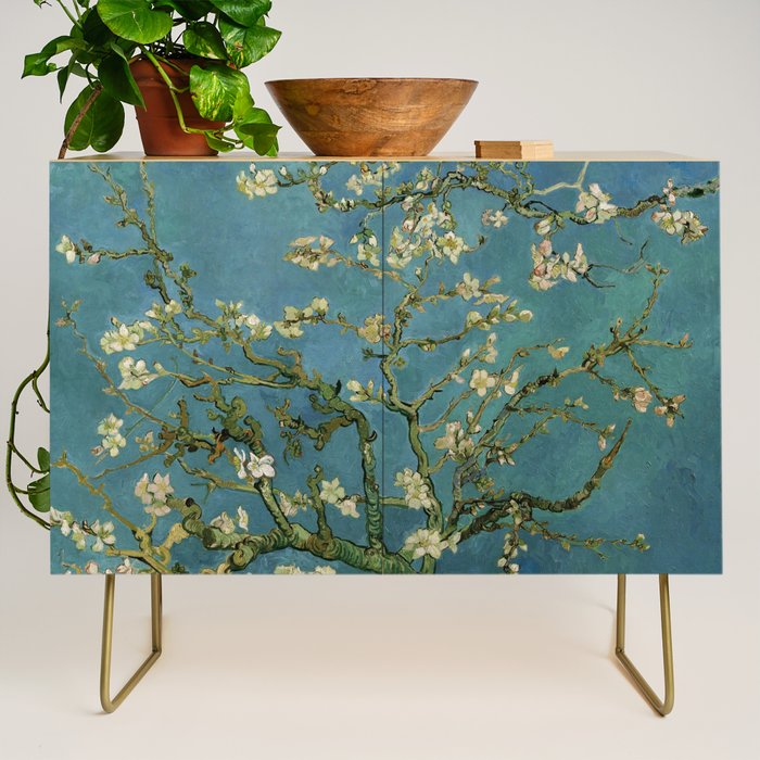 Blossoming Almond Tree Vincent Van Gogh Credenza Gallery Image 1