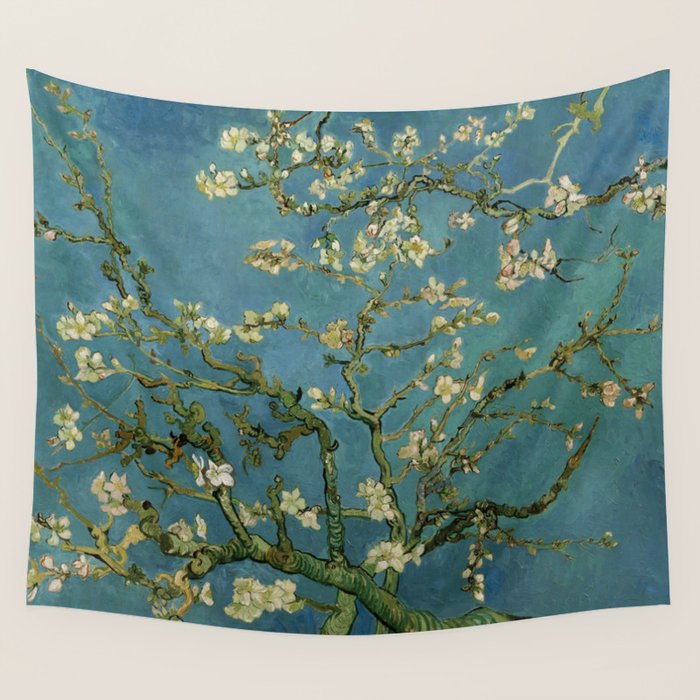 Blossoming Almond Tree Vincent Van Gogh Wall Tapestry Gallery Image 4