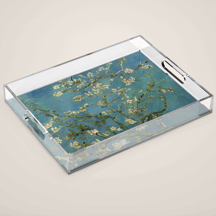 Blossoming Almond Tree Vincent Van Gogh Acrylic Tray Gallery Image 1