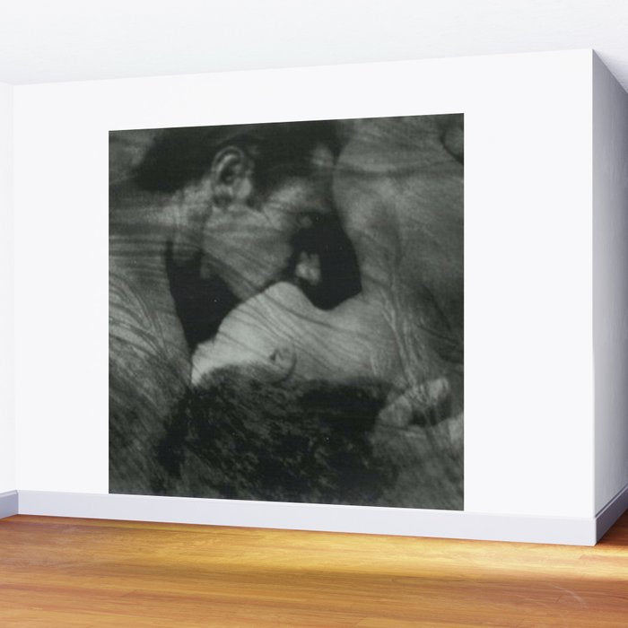 1912, The Kiss, Lovers black and white photography by Anne Brigmann Wall Mural Gallery Image 2