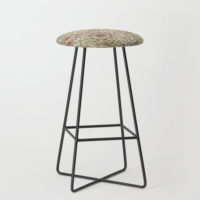 Corncockle Vintage William Morris Floral Stool Gallery Image 1