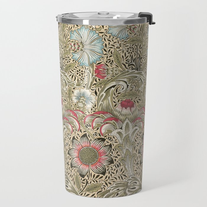 Corncockle Vintage William Morris Floral Travel Mug Gallery Image 2