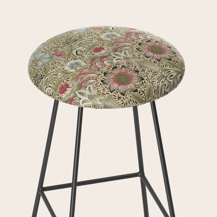 Corncockle Vintage William Morris Floral Stool Gallery Image 2
