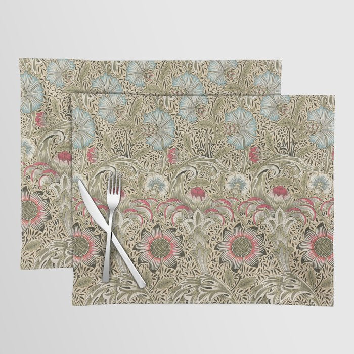 Corncockle Vintage William Morris Floral Placemat Gallery Image 1