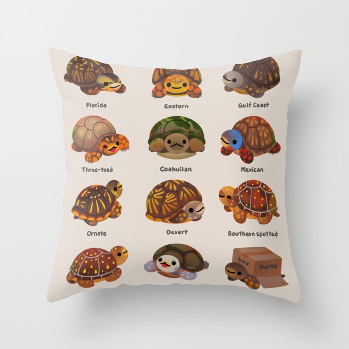Box turtle Throw Pillow Gallery Image 6