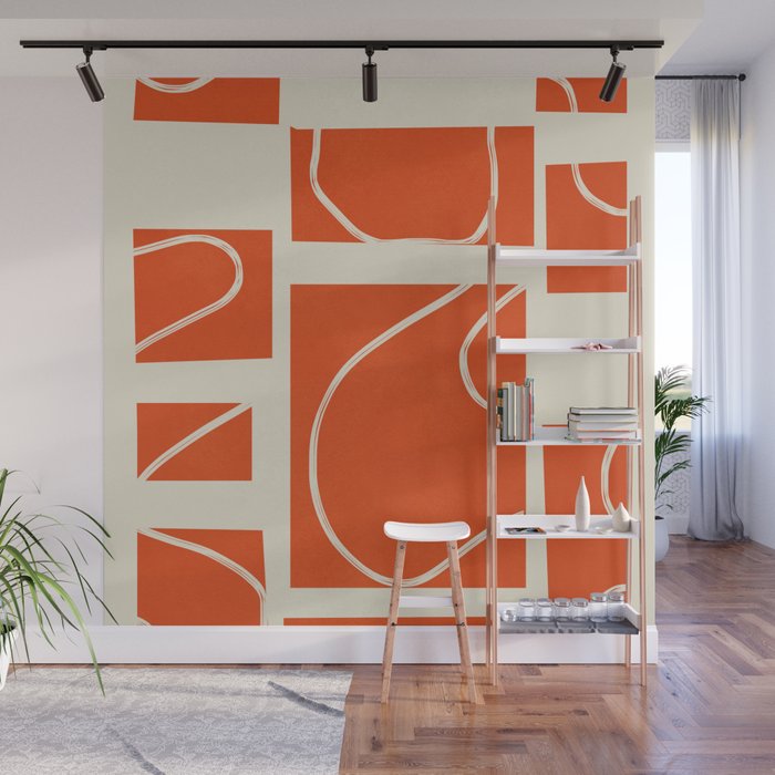 Abstract Pathways 5 Wall Mural Gallery Image 1