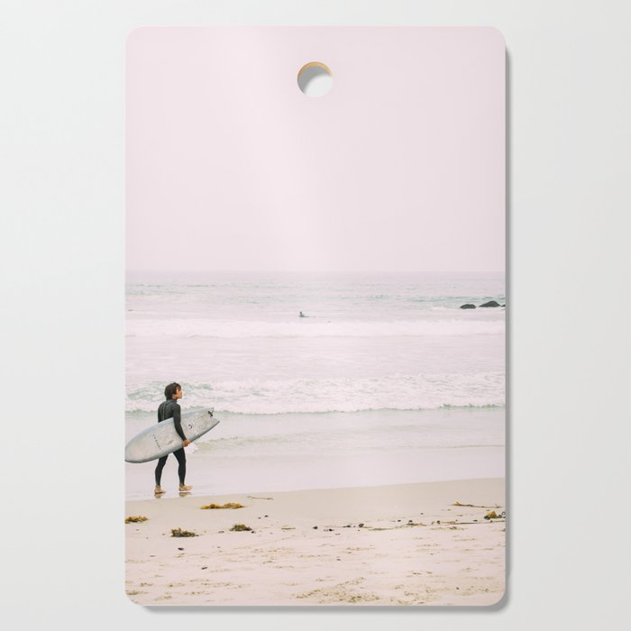 California Coast Surfer - Venice Beach Ocean View - Travel Photography Cutting Board Gallery Image 1