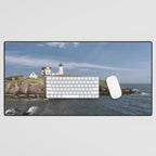 Nubble Lighthouse in Summer Desk Mat Gallery Image 1