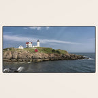 Nubble Lighthouse in Summer Desk Mat Gallery Image 3
