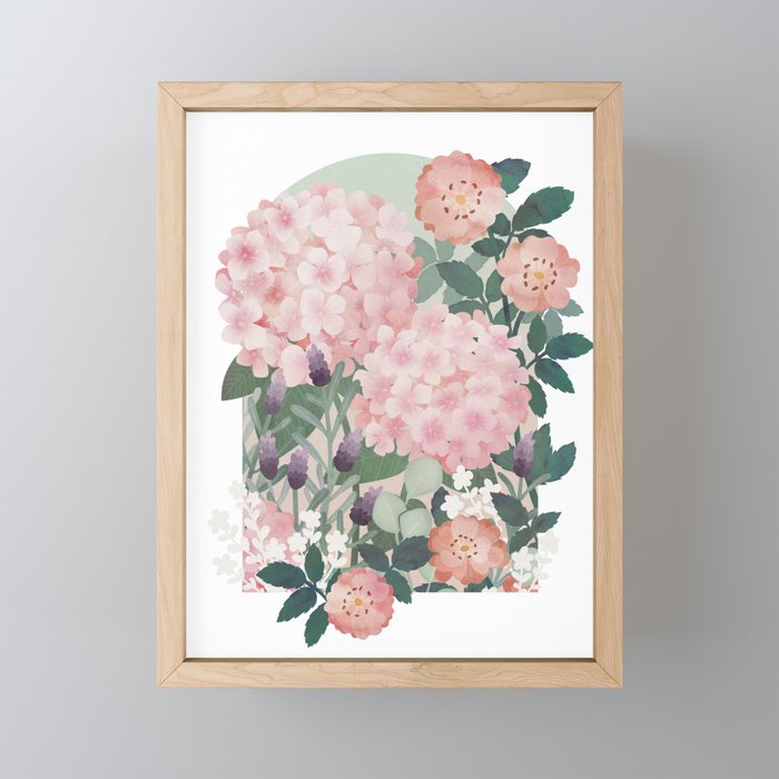 Summer Garden Window Mini Art Print Gallery Image 1