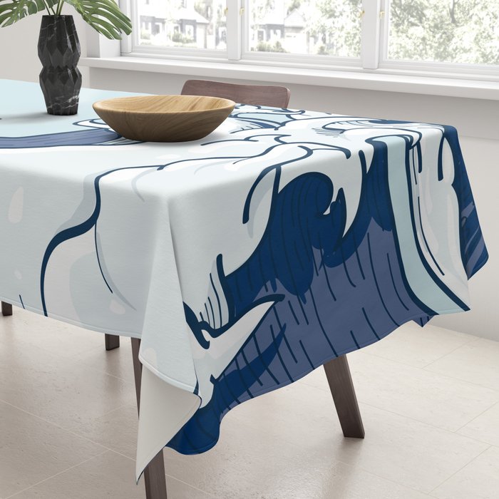 The Great Kanagawa Japanese Wave Tablecloth Gallery Image 3