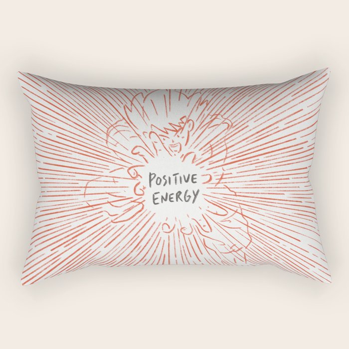 Positive Energy Rectangular Pillow Gallery Image 2