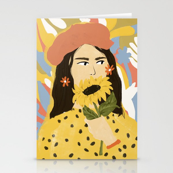 Sunflowers In Your Face Stationery Card Gallery Image 2
