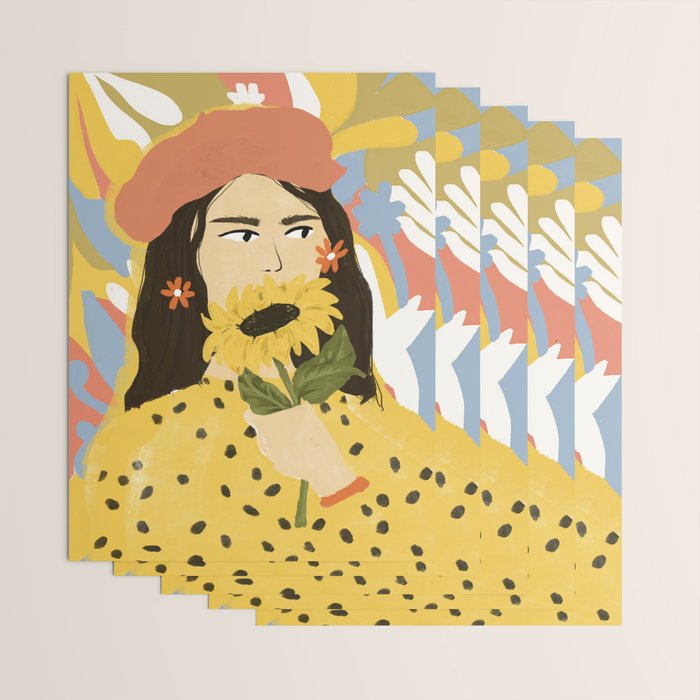 Sunflowers In Your Face Wrapping Paper Gallery Image 3